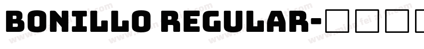Bonillo Regular字体转换